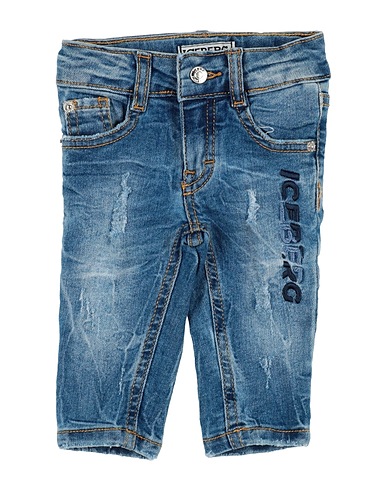 ICEBERG Denim pants Blue 82% Cotton, 16% Polyester, 2% Elastane
