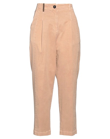 PESERICO Denim trousers Sand 98% Cotton, 2% Elastane