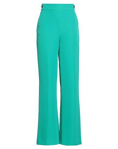 LIU •JO Casual trouser Green 89% Polyester, 11% Elastane
