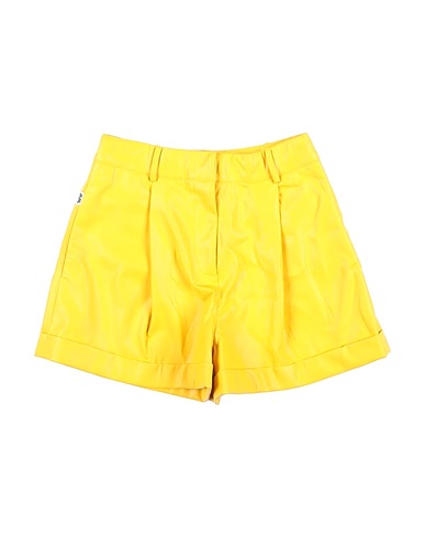 JIJIL JOLIE Shorts & Bermuda Yellow 100% Polyester, Polyurethane