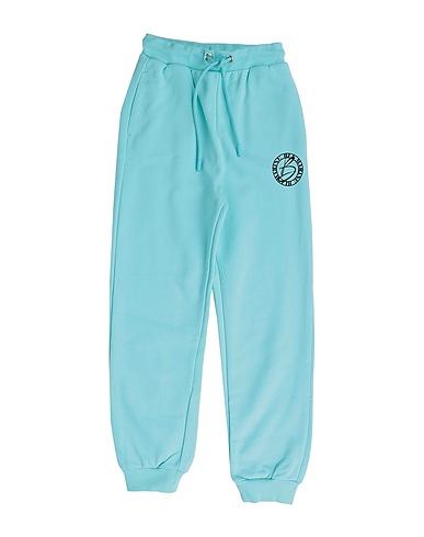 MISS BLUMARINE Casual trouser Turquoise 100% Cotton