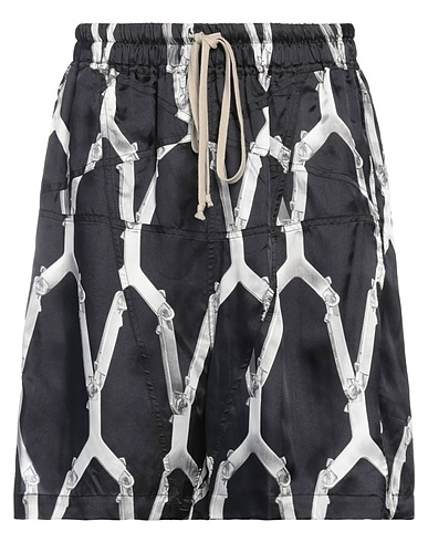 RICK OWENS Shorts & Bermuda Black 52% Viscose, 48% Cupro