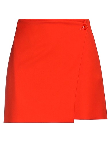 PATRIZIA PEPE Mini skirt Orange 67% Polyester, 31% Viscose, 2% Elastane