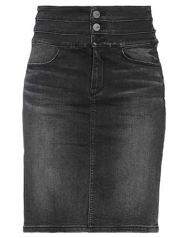 MISS SIXTY Mini skirt Charcoal 69% Cotton, 15% Modal, 14% Polyester, 2% Elastane