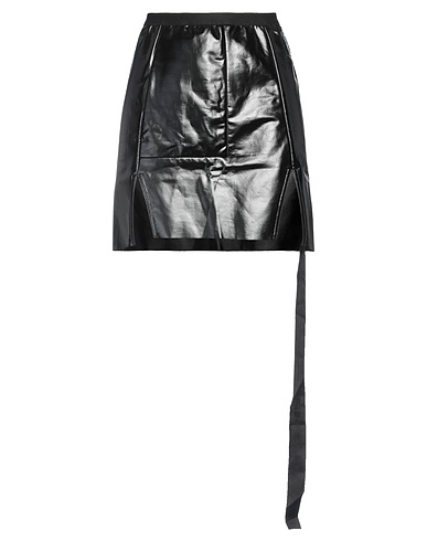 DRKSHDW by RICK OWENS Mini skirt Black 67% Cotton, 33% Polyurethane
