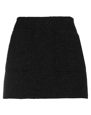 GRIFONI Minirock Schwarz 45% Acryl, 31% Baumwolle, 22% Polyester, 2% Andere Fasern