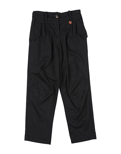 D'ELLE Casual trouser Charcoal 75% Cotton, 23% Polyester, 2% Elastane