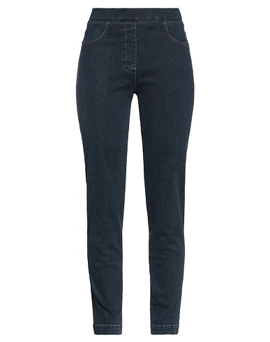 PIERO MORETTI Denim trousers Blue 82% Cotton, 15% Polyester, 3% Elastane