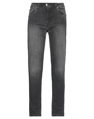 SISTE'S Denim trousers Black 98% Cotton, 2% Elastane