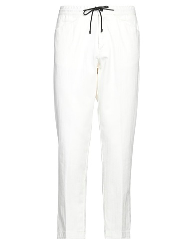 NGSEIDUE Pantalon Blanc 65% Polyester, 35% Coton