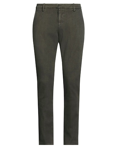 DONDUP Casual pants Military green 98% Cotton, 2% Elastane