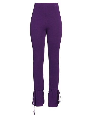 VICOLO Casual trouser Purple 70% Viscose, 30% Polyester