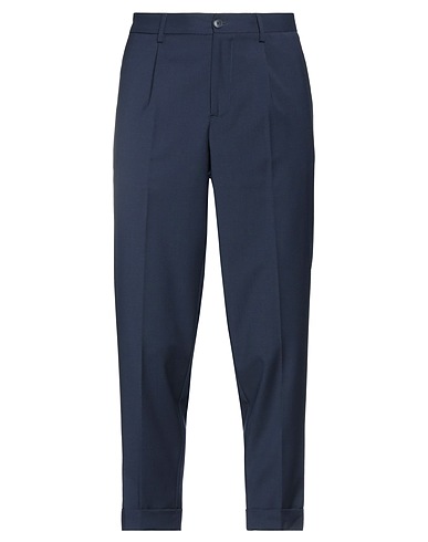 BONHEUR Casual trouser Navy blue 54% Polyester, 44% Wool, 2% Elastane