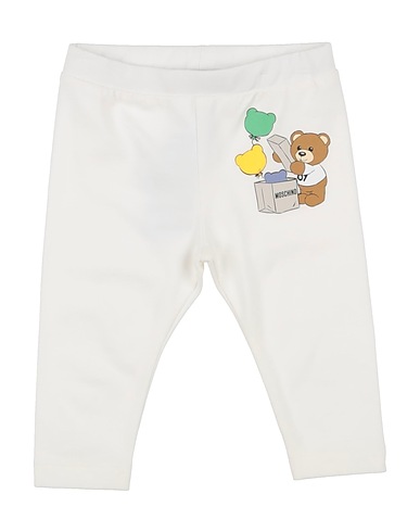 MOSCHINO BABY Leggings White 95% Cotton, 5% Elastane
