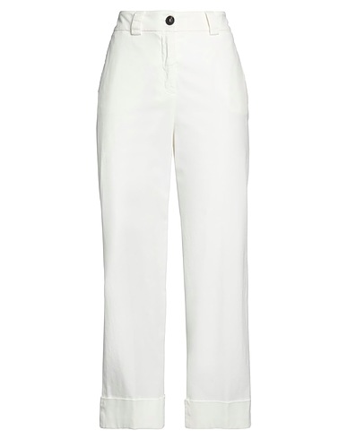 PESERICO Casual trouser EASY White 98% Cotton, 2% Elastane