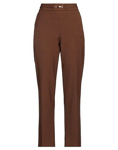 EMME by MARELLA Casual trouser Camel 64% Polyester, 32% Viscose, 4% Elastane
