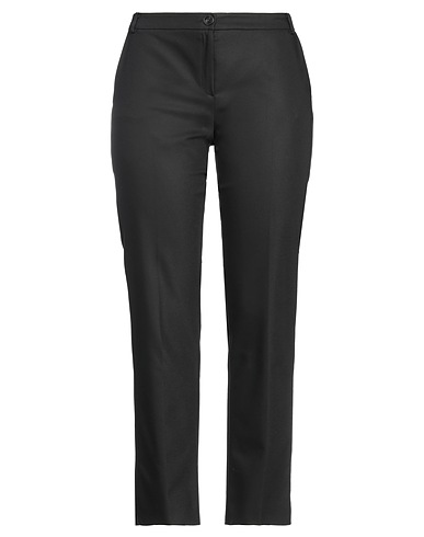 EMME by MARELLA Casual trouser Black 52% Cotton, 44% Polyamide, 4% Elastane