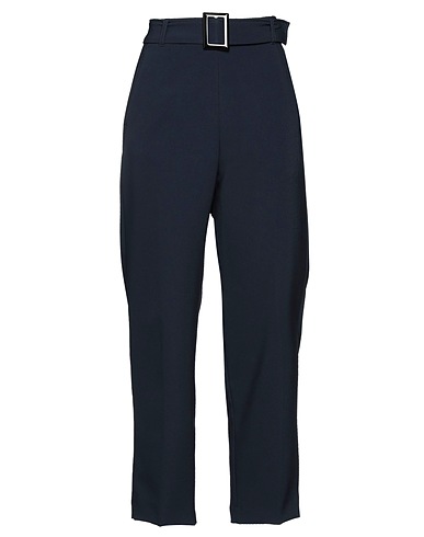 DIANA GALLESI Casual trouser Navy blue 90% Polyester, 10% Elastane