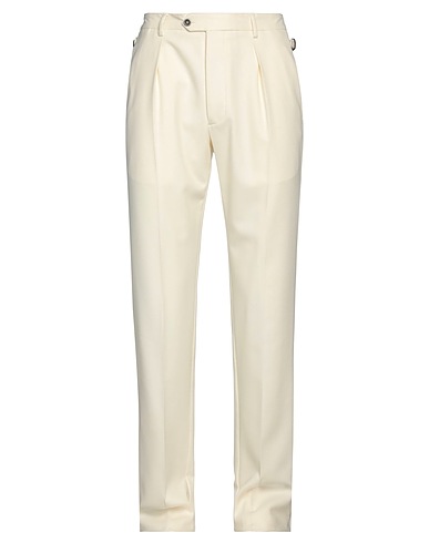 LARDINI Casual pants Off white 100% Wool