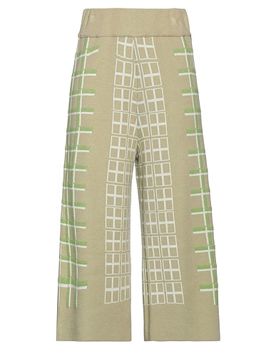 TRICOT CHIC Casual trouser Sage green 59% Viscose, 18% Polyamide, 15% Wool, 5% Elastane, 3% Cashmere