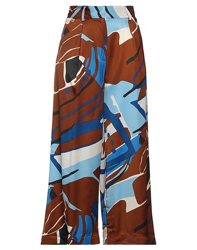 MANILA GRACE Casual trouser Brown 100% Viscose