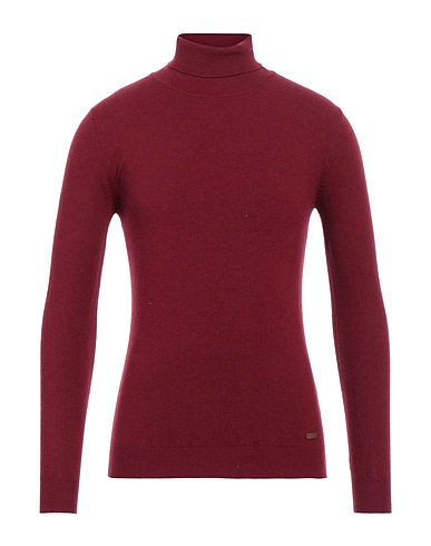 GIANNI LUPO Polo neck Burgundy 30% Polyester, 24% Acrylic, 24% Nylon, 22% Viscose