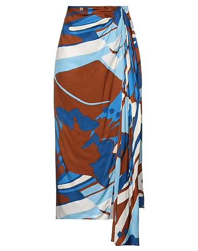 MANILA GRACE Midi skirt Brown 100% Viscose