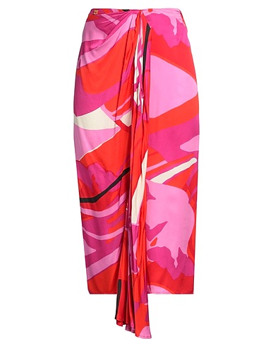 MANILA GRACE Midi skirt Fuchsia 100% Viscose