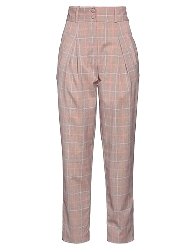 MATILDE COUTURE Casual trouser Taupe 75% Polyester, 23% Viscose, 2% Elastane