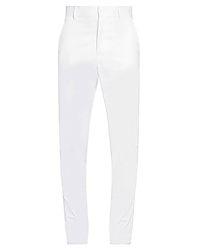 DOLCE&GABBANA Casual pants White 98% Cotton, 2% Elastane