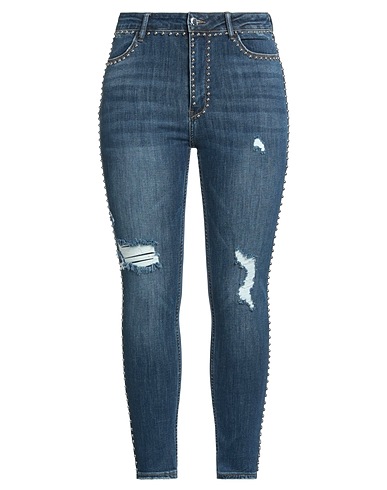 MET JEANS Denim trousers Blue 91% Cotton, 8% Polyester, 1% Elastane
