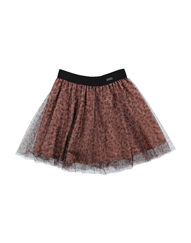 ELETTRA LAMBORGHINI Skirt Dark brown 100% Polyester