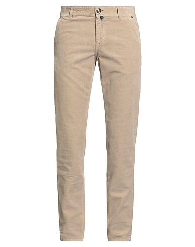 LUIGI BORRELLI NAPOLI Casual trouser Beige 98% Cotton, 2% Elastane