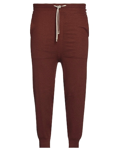 RICK OWENS Casual pants MARRONE 100% Cashmere