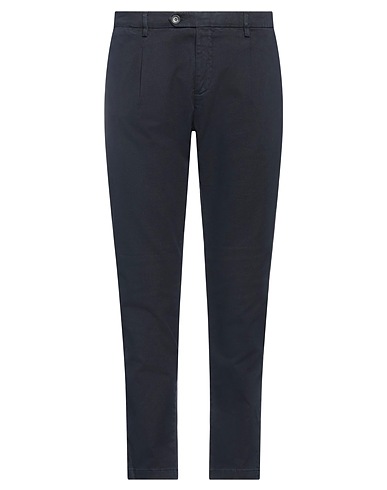 YAN SIMMON Casual trouser Midnight blue 97% Cotton, 3% Elastane