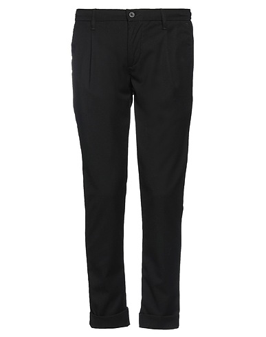 0/ZERO CONSTRUCTION Chinos Nero 68% Poliestere, 30% Viscosa, 2% Elastan