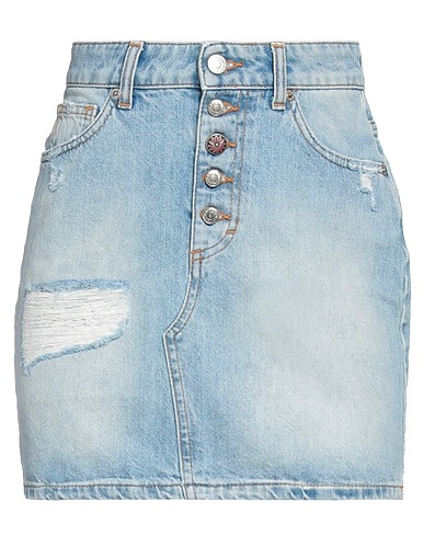 VICOLO Denim skirt Blue 100% Cotton