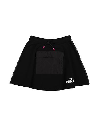 DIADORA Skirt Black 100% Cotton, Polyester