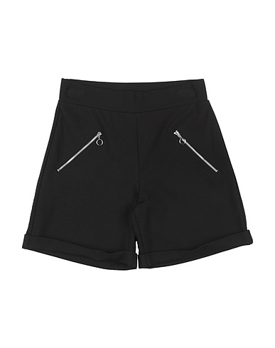 FRACOMINA MINI Shorts & Bermuda Nero 65% Viscosa, 30% Nylon, 5% Elastan