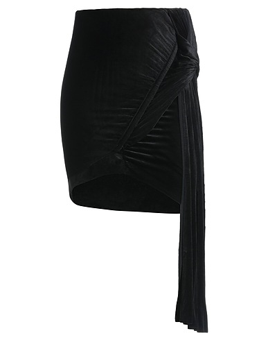 RICK OWENS LILIES Mini skirt Black 83% Viscose, 17% Polyamide