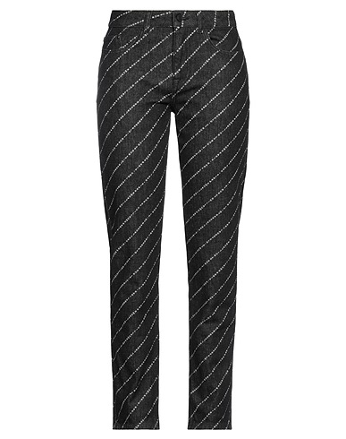KARL LAGERFELD Denim pants Black 99% Cotton, 1% Elastane