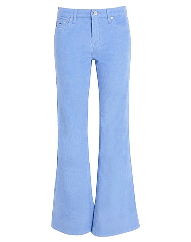 TOMMY JEANS Casual trouser Light blue 98% Cotton, 2% Elastane
