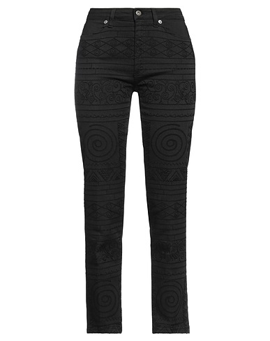 DONDUP Denim trousers Black 92% Cotton, 6% Elastomultiester, 2% Elastane