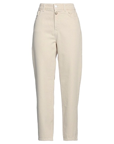 EMMA & GAIA Pantaloni jeans Beige 100% Cotone