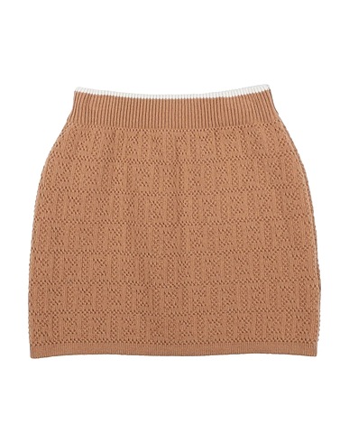 FENDI Skirt Camel 100% Virgin Wool
