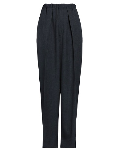 PLAN C Casual trouser Midnight blue 100% Polyester