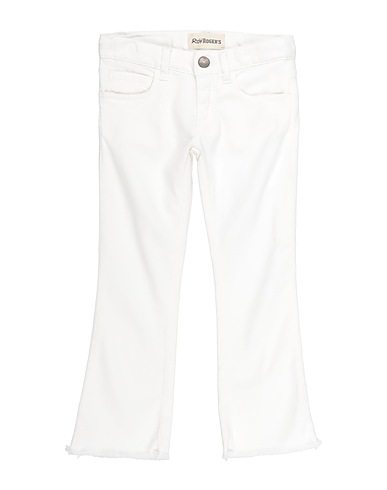 ROŸ ROGER'S Denim trousers White 64% Cotton, 32% Lyocell, 4% Elastane