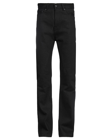 DRKSHDW by RICK OWENS 5-pocket Black 100% Cotton, Soft Leather