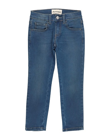 ROŸ ROGER'S Denim trousers Blue 98% Cotton, 2% Elastane