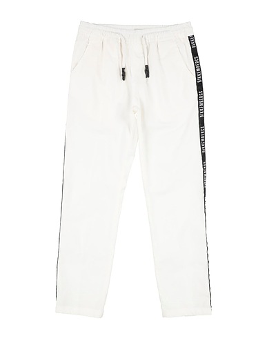 BIKKEMBERGS Casual trouser White 95% Cotton, 5% Elastane